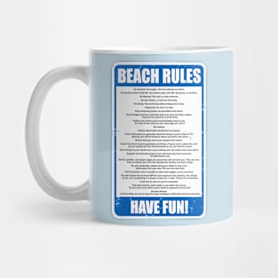 Beach Rules Mug